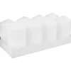 Pöytäkynttilä Kotikulta 8 kpl 5 x 7 cm valkoinen