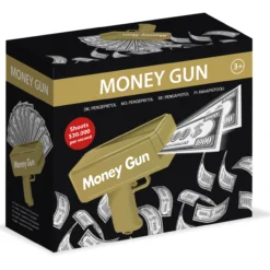 Rahapyssy Money Gun + 100 leikkiseteliä