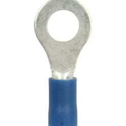 Rengasliitin 6,4 mm, sininen, 10 kpl