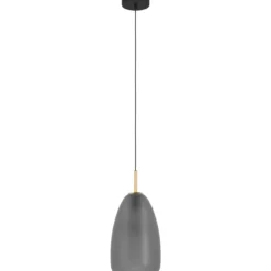 Riippuvalaisin EGLO Alobrase 40W Ø20cm mattaharmaa/harjattu messinki