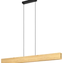 Riippuvalaisin EGLO Anchorena-z led 35W 123x5,5cm puu/musta