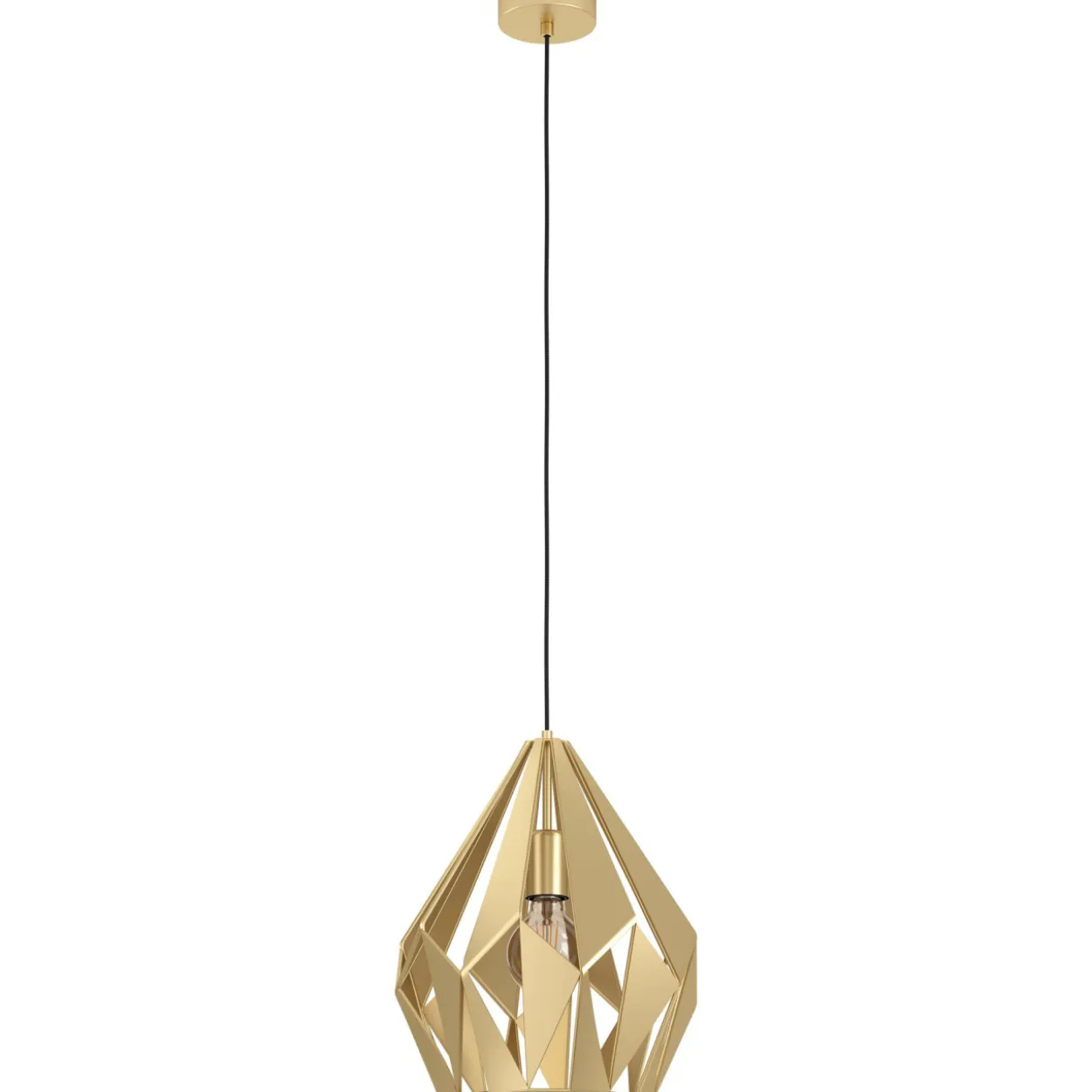 Riippuvalaisin EGLO Carlton 60W Ø31cm kulta