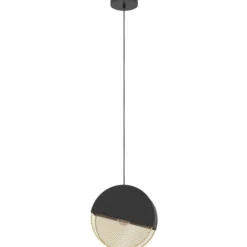 Riippuvalaisin EGLO Mumbles 40W 28,5x9cm musta/kulta