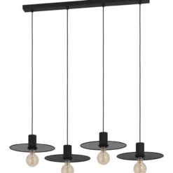 Riippuvalaisin 4-os EGLO Ikeston 4x40W 98x28cm musta