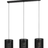 Riippuvalaisin 3-os EGLO Manby 3x40W 90x20cm musta