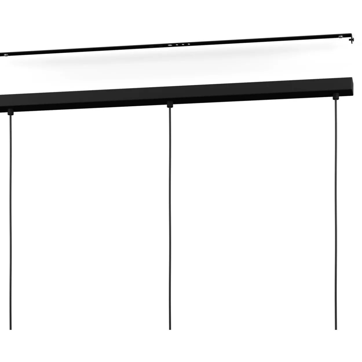 Riippuvalaisin 3-os EGLO Sedbergh 40W 90x20 cm musta/harmaa-musta savulasi