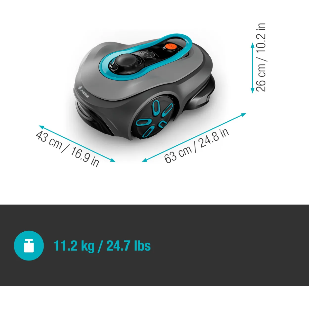 Robottiruohonleikkuri Gardena smart SILENO free 1500 Rajalangaton