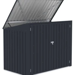 Roskakatos Fornorth 173 x 101 x 131 cm, tummanharmaa