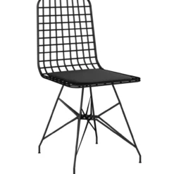 Ruokapöytä Chic Home 120 cm Noora + 4 tuolia, musta