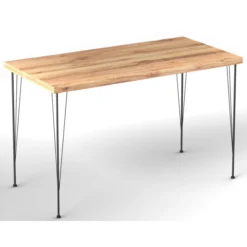 Ruokapöytä Chic Home 120 cm Noora + 4 tuolia, beige/musta