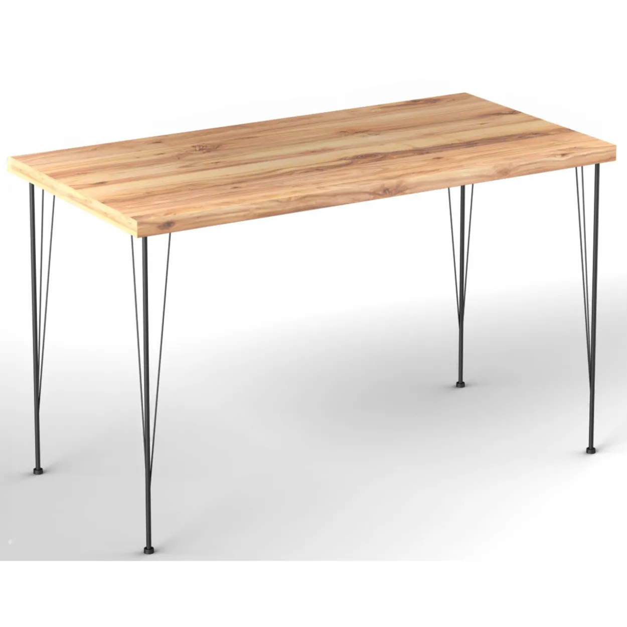 Ruokapöytä Chic Home 120 cm Noora + 4 tuolia, beige/musta