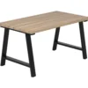 Ruokapöytä Eureka Kielo 140 cm musta/tammi