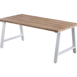 Ruokapöytä Eureka Kielo 180 cm valkoinen/tammi