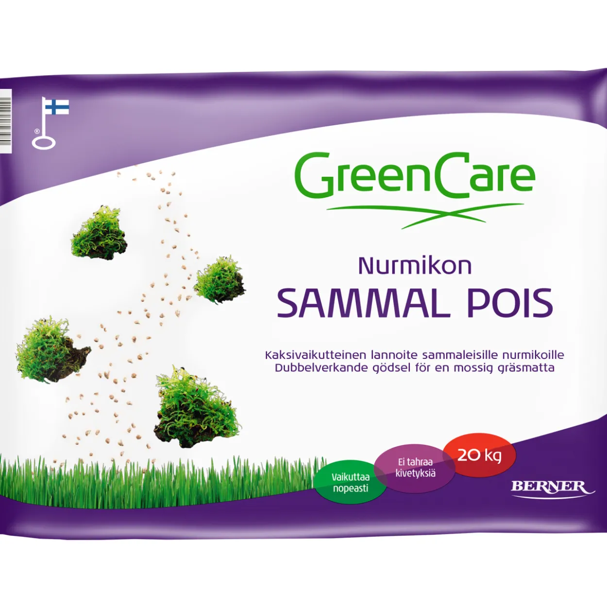 Sammaleenpoistaja GreenCare 20 kg Sammal pois