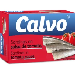 Sardiini Calvo 120 / 84 g tomaattikastikkeessa