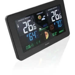 Sääasema Hama Premium, värillinen LED-näyttö, USB-portti puhelimen lataukseen