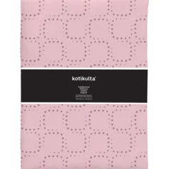 Satiinipussilakanasetti Kotikulta 150 x 210 cm Sokkelo roosa