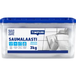 Saumalaasti 3 kg valkoinen muoviastia