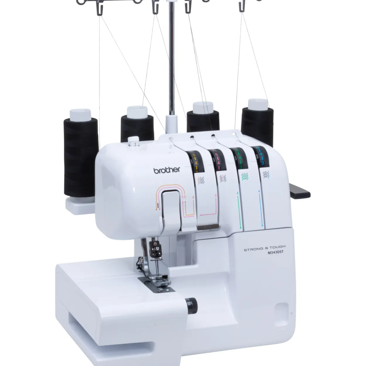 Saumuri Brother M343DST lisätasolla