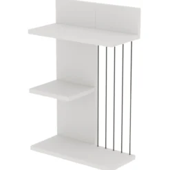 Seinähylly Chic Home 40 x 19 x 60 cm Kaappo valkoinen