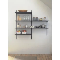 Seinäkisko Element System ES32 45 cm, mattamusta