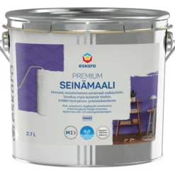 Seinämaali Eskaro Premium maalarinvalkoinen 2,7 l
