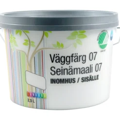 Seinämaali 07 2,5 l kalkinvalkoinen