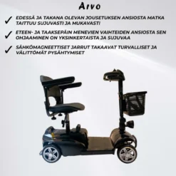 Senioriskootteri Arvo P100 musta