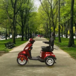 Senioriskootteri Arvo P400 punainen