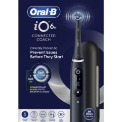 Sähköhammasharja Oral-B iO6 musta + matkakotelo