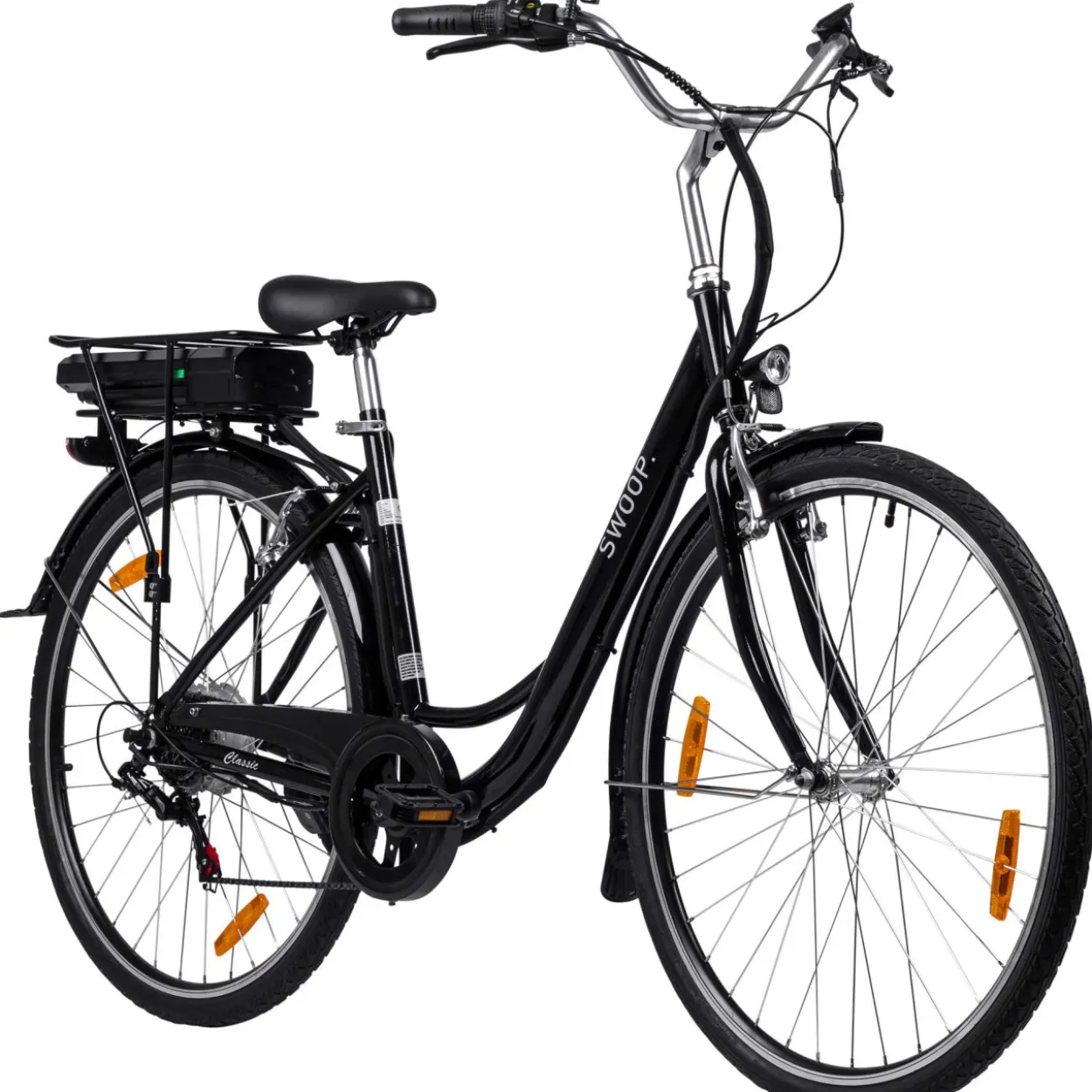 Sähköpyörä Swoop Classic 28", naisten, musta