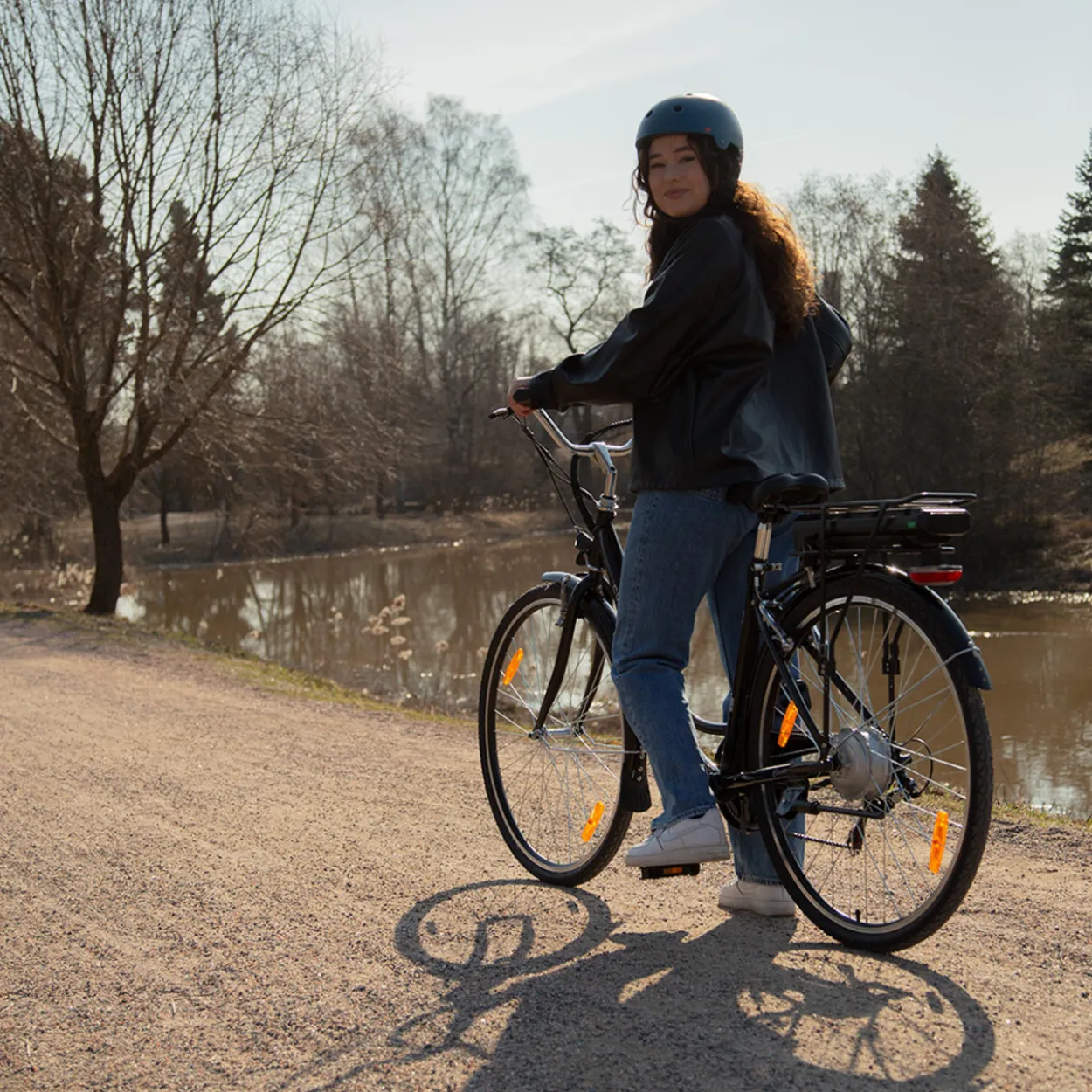 Sähköpyörä Swoop Classic 28", naisten, musta