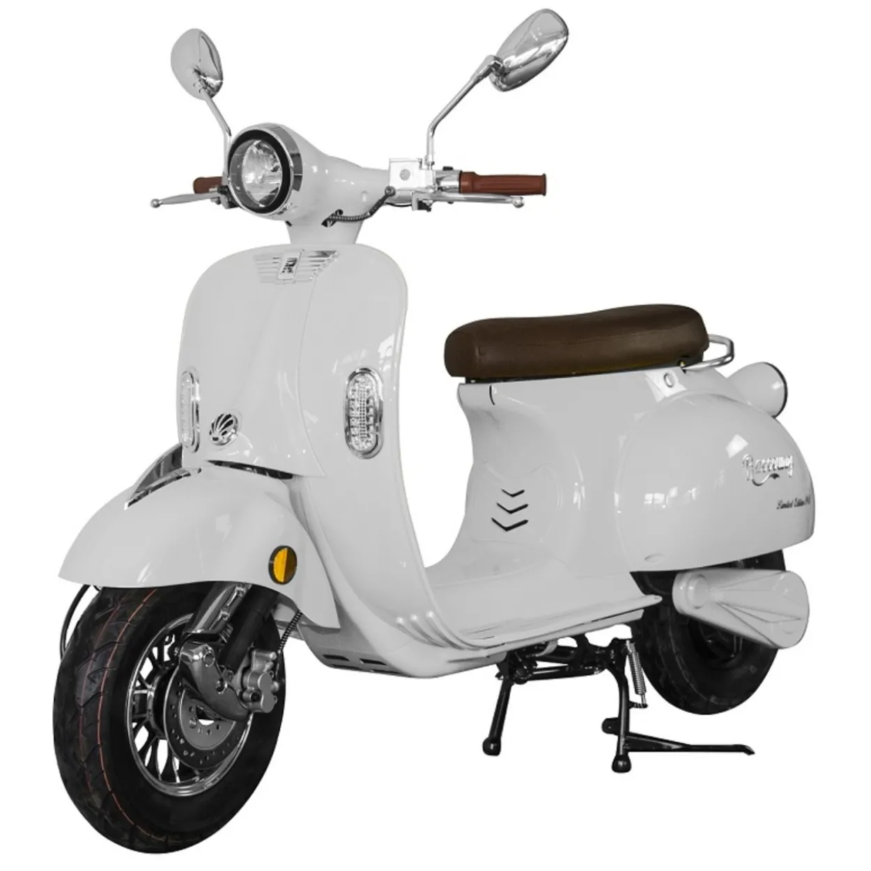 Sähköskootteri Racceway E-Century, valkoinen