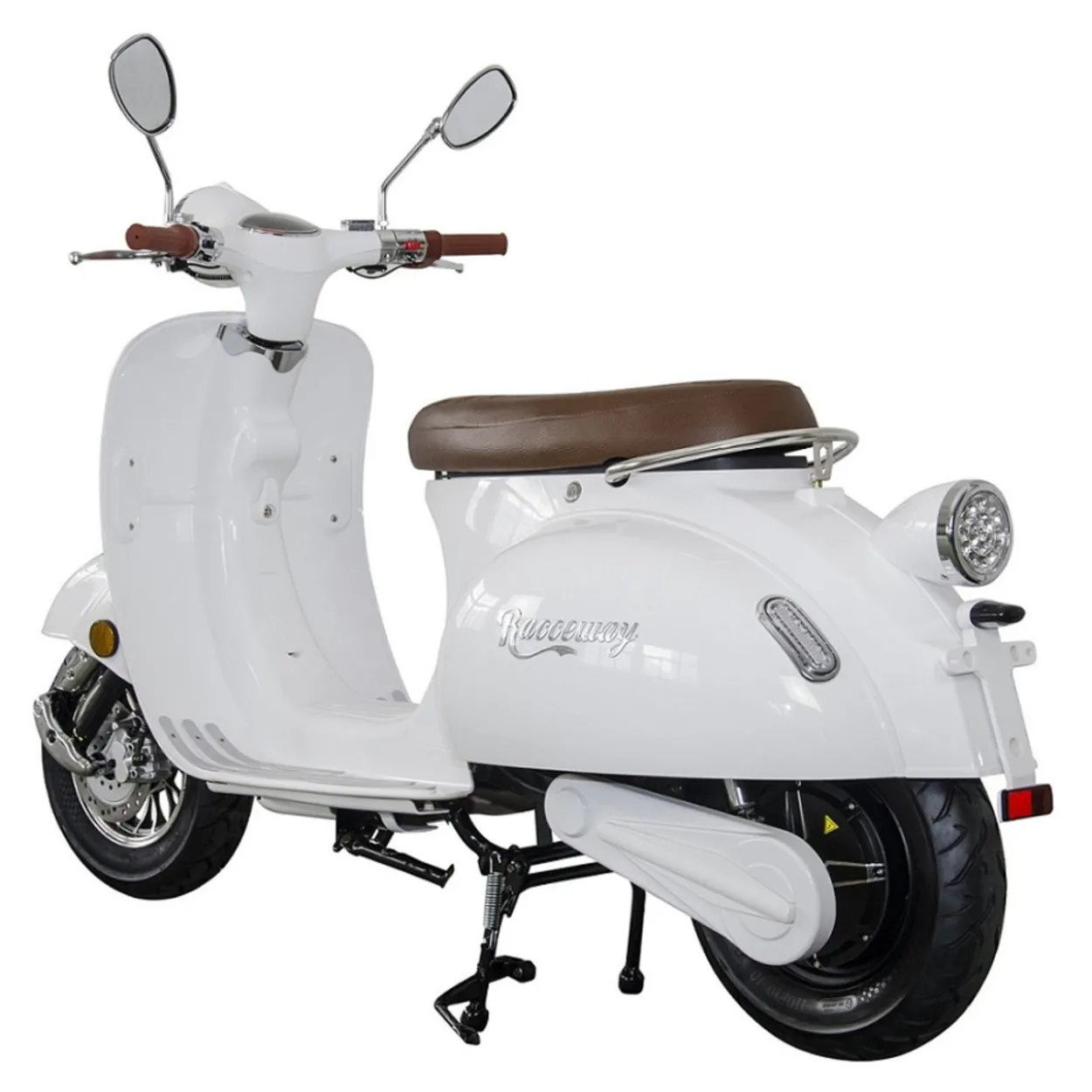 Sähköskootteri Racceway E-Century, valkoinen