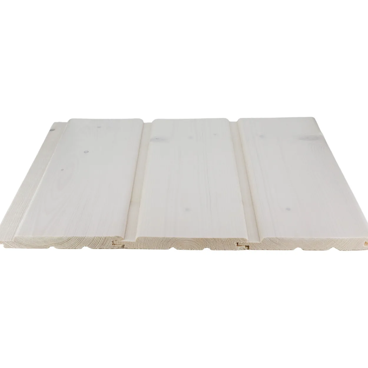 Sisustuspaneeli Cent STP 14x120x4470, Kuusi, Valkolakattu, Päätypontattu 6 kpl