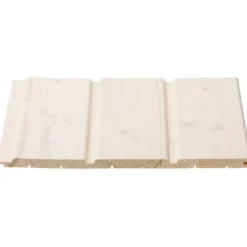 Sisustuspaneeli Cent STP 14 x 120 x 3570 mm, Kuusi, Valkolakattu, Päätypontattu, 6 kpl
