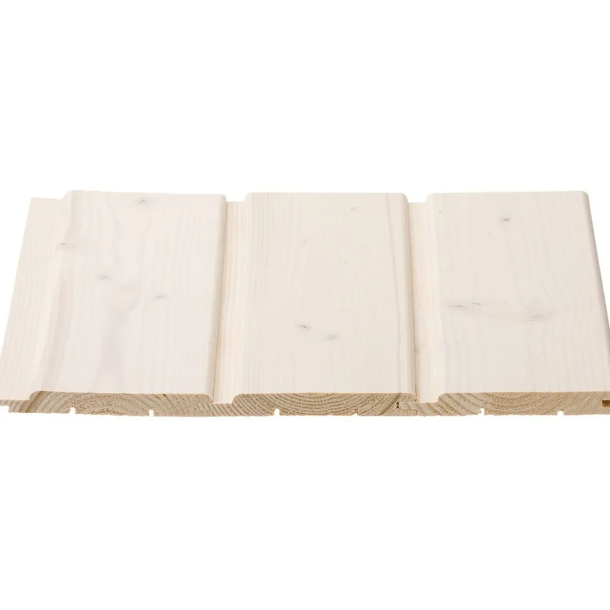 Sisustuspaneeli Cent STP 14 x 120 x 3570 mm, Kuusi, Valkolakattu, Päätypontattu, 6 kpl