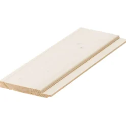 Sisustuspaneeli Cent STP 14 x 120 x 3570 mm, Kuusi, Valkolakattu, Päätypontattu, 6 kpl