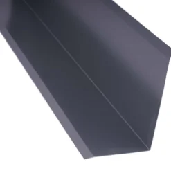 Sivuliitäntäpelti Keraplast, 75+115 mm, 90° tummanharmaa, 3 m + täytepala