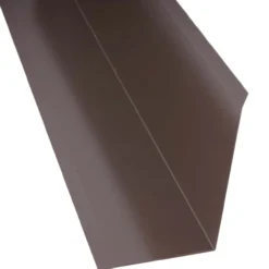 Sivuliitäntäpelti Keraplast, 75+115 mm, 90° tummanruskea, 3 m + täytepala