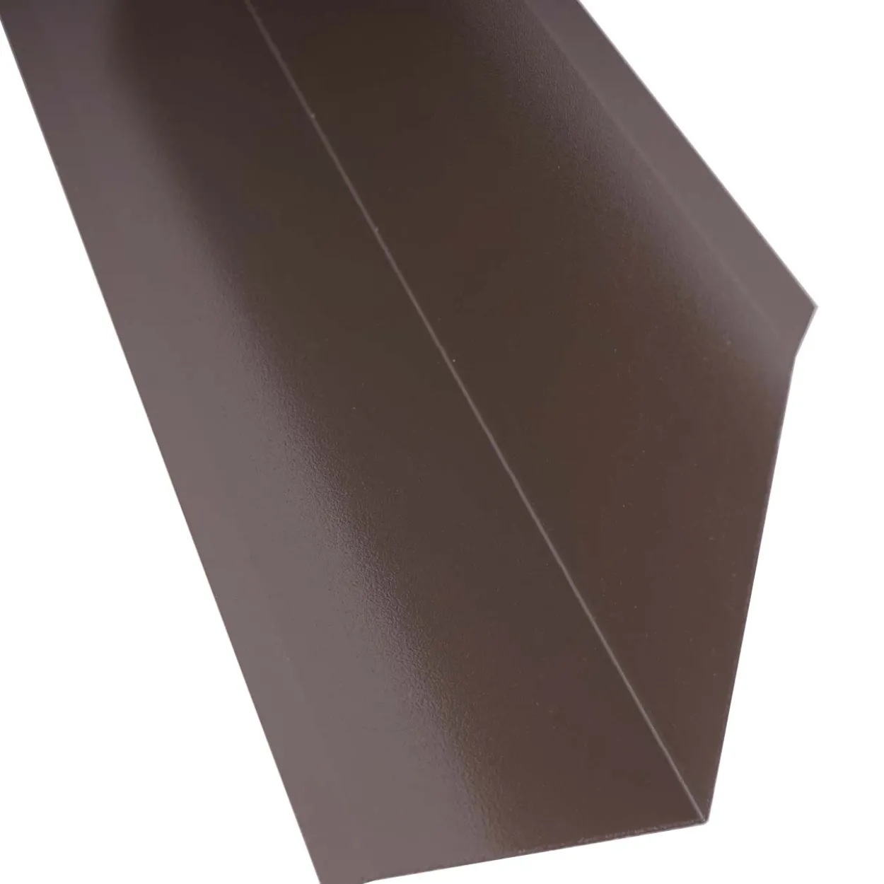 Sivuliitäntäpelti Keraplast, 75+115 mm, 90° tummanruskea, 3 m + täytepala