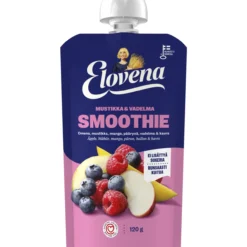 Smoothie Elovena 120 g mustikka & vadelma