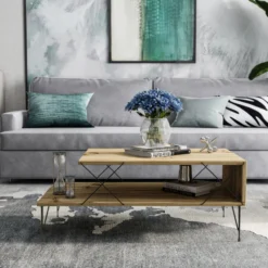 Sohvapöytä Chic Home 100 x 50 x 40 cm Loitsu beige