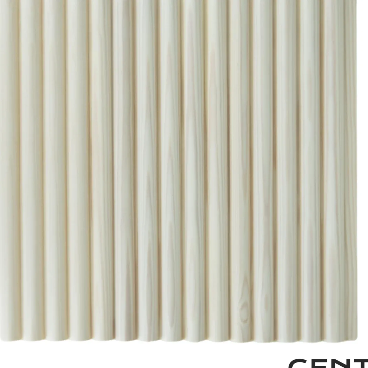 Sormipaneeli Cent 15x95x2400, Mänty, Valkolakattu, 5 kpl