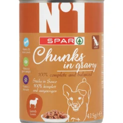 SPAR koiranruoka säilyke 415g lammas