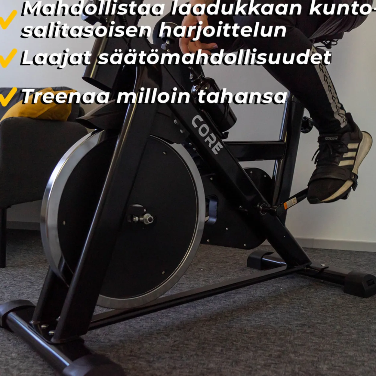 Spinningpyörä Core 1300, musta