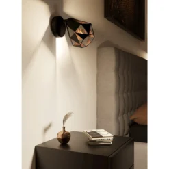 Spottivalaisin EGLO Carlton 7 40W Ø16cm antiikkikupari/musta