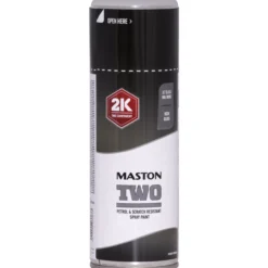 Spraymaali 2K Two 400 ml Syvänmusta RAL9005