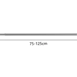 Suihkuverhotanko Kotikulta 75-125 cm hopea