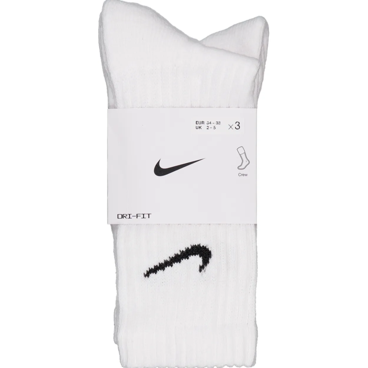 Sukat Nike Everyday Cushioned Crew 3 pr/pkt